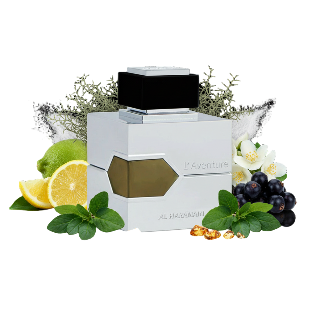 L’Aventure Men 100 ml — flakon z cytryną, jaśminem i ambrą