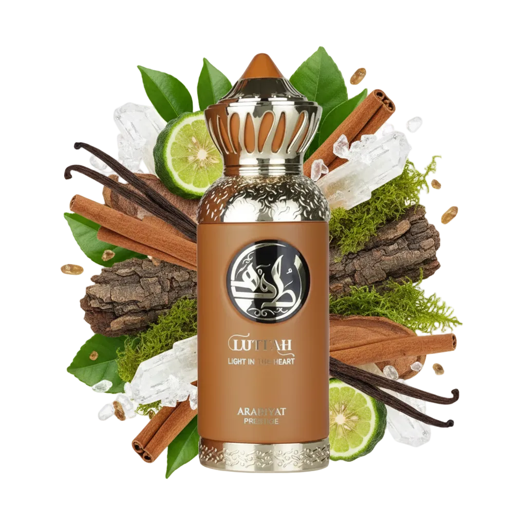 Nuty zapachowe: cynamon, żywica elemi, drewno gwajakowe i wanilia – skład Lutfah Light In The Heart