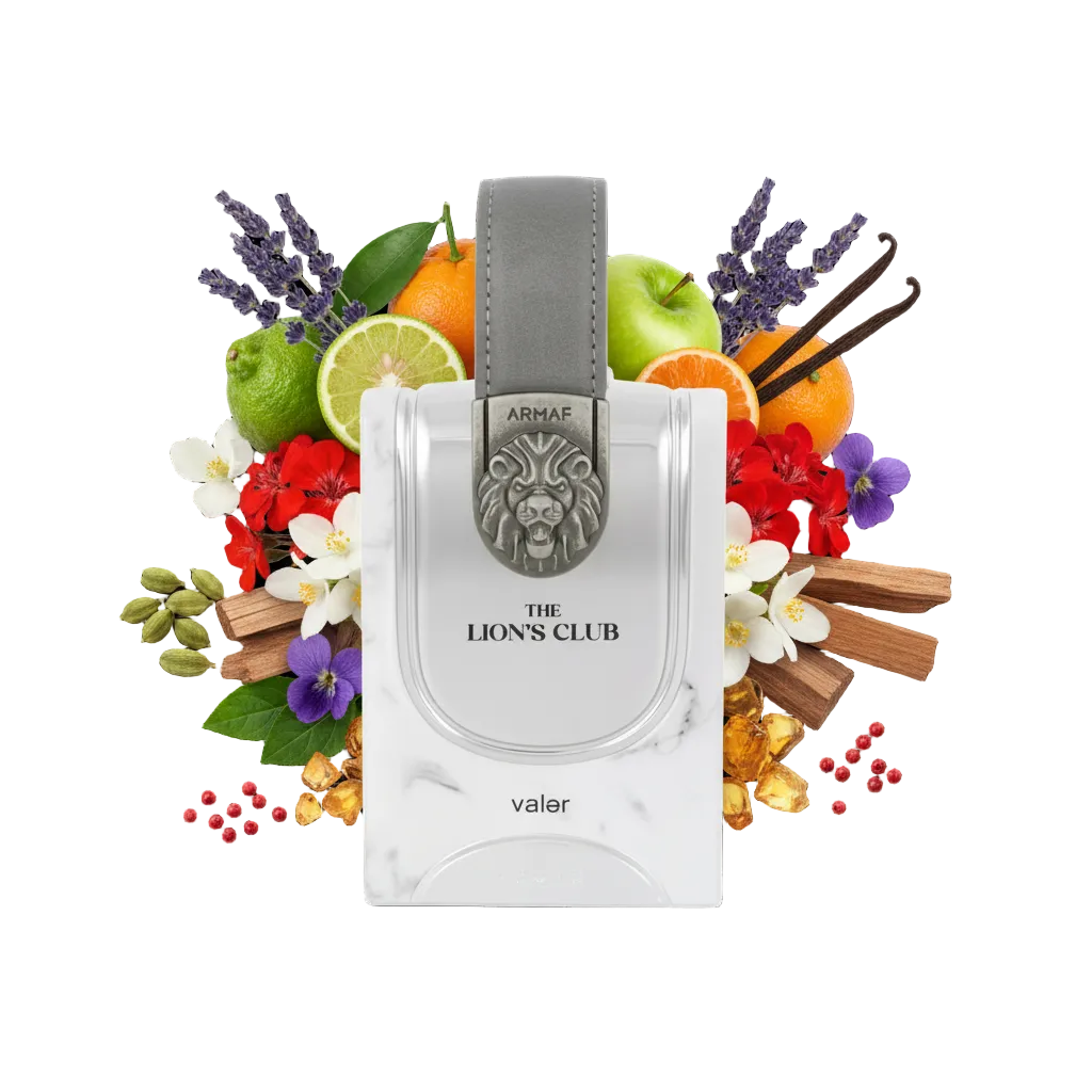 Armaf Lion’s Club Valer 100 ml – świeże męskie perfumy cytrusowo-aromatyczne z grejpfrutem, lawendą i cedrem; dostępne jako odlewki perfum 2/5/10 ml