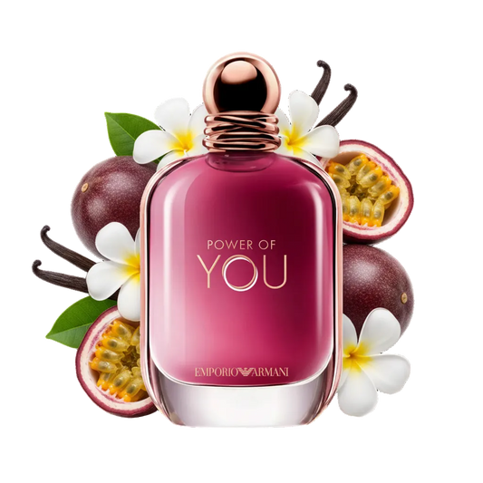 Składniki perfum Emporio Armani Power Of You – harmonia i siła zamknięte w profesjonalnym dekancie.