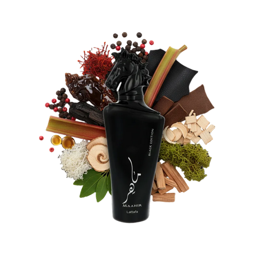 Lattafa Maahir Black Edition – nuty pieprzu, paczuli i skóry