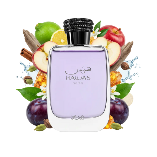 Rasasi Hawas For Him – nuty zapachowe owocowe i orientalne