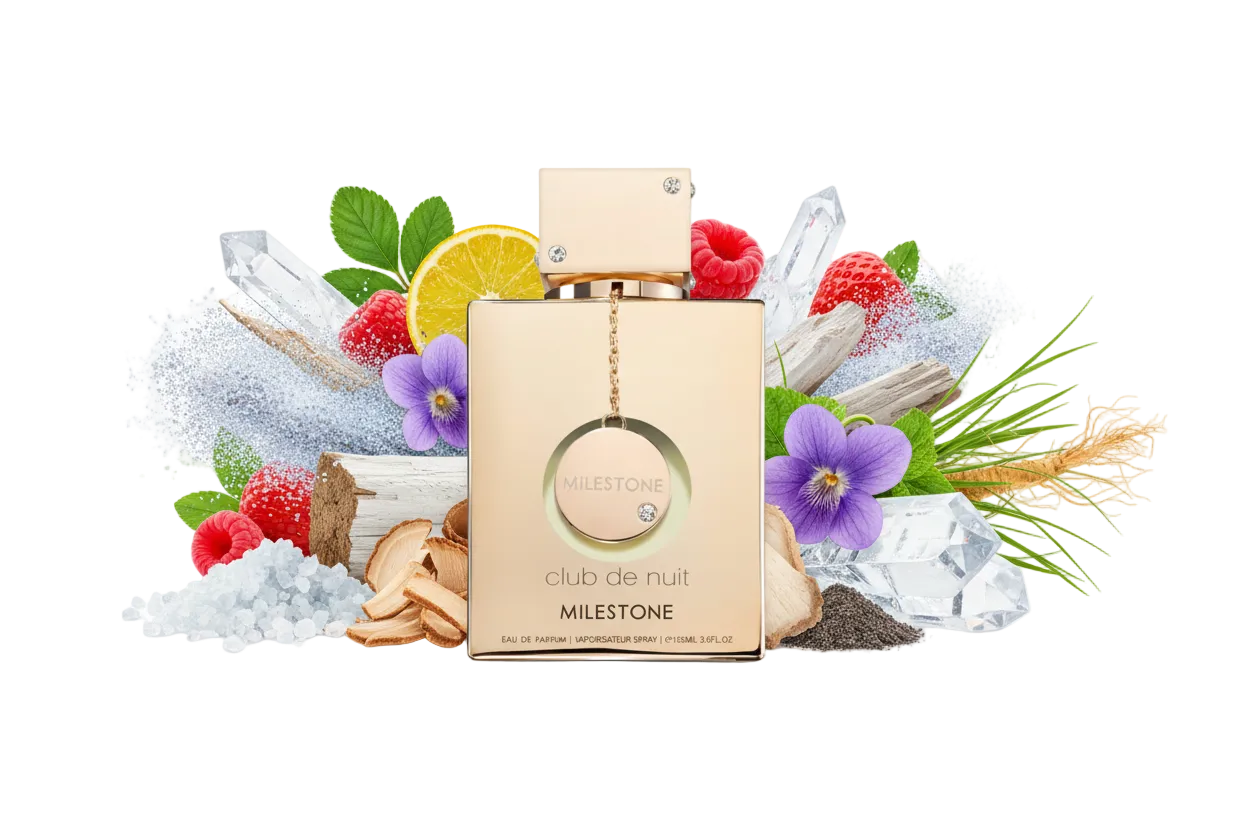 Kompozycja drzewno-kwiatowo-piżmowa, która zaskakuje swoją przestrzenną, morską świeżością przełamaną intrygującą nutą owocową